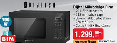 DİJİTSU DİJİTAL MİKRODALGA FIRIN DİJİTSU DİJİTAL MİKRODALGA FIRIN